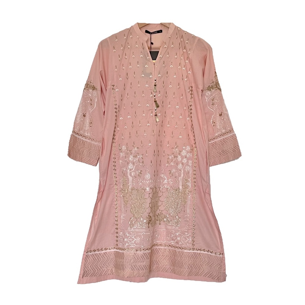 Khaadi Pink Kurta with Pockets